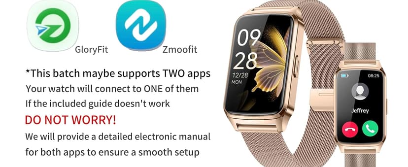 paybay Fitness Tracker Watch for Men Women, Activity Tracker for iPhone and Android with Step Counter, Calorie, Sleep Monitor, 110+ Sports Modes, IP68 Waterproof Smartwatch (Minimalist, Gold, 1.57)