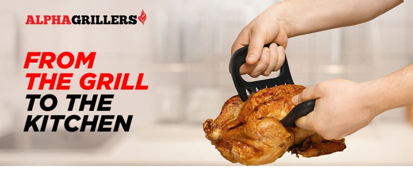 Alpha Grillers Meat Shredder Claws - Grilling Accessories Gifts for Men Dad Him Husband Son Boyfriend Birthday - BBQ Accessories Grill Puller for Cooking Shredding Barbecue Smoker Pulled Pork Chicken