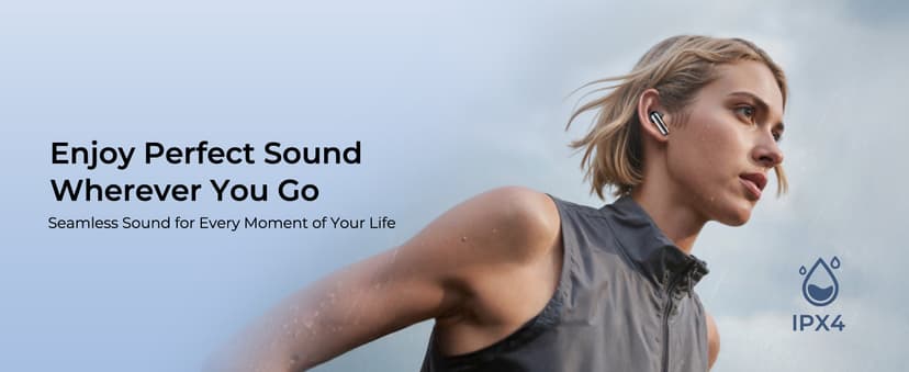 wegear Hybrid Active Noise Cancelling Wireless Earbuds, 6 Mics AI Clear Calls, 12mm Drivers Deep Bass Stereo Sound, 30H Playtime, True Wireless Earbuds, Bluetooth 5.4 Ear Buds, Comfort Fit (Black)