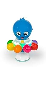Baby Einstein Outstanding Opus The Octopus Sensory Rattle & Teether Multi-Use Toy, BPA Free & Chillable, 3 Months & up, Multicolored