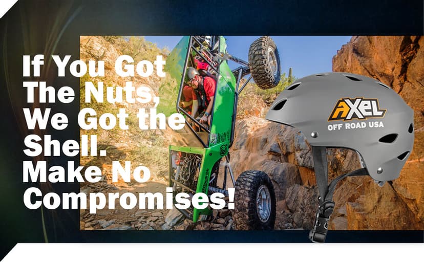 Axel Off Road Trail Helmet | Super Light and Adjustable Helmet for Off-Roaders and Rock Crawlers in a Jeep, UTV, SXS, Buggy
