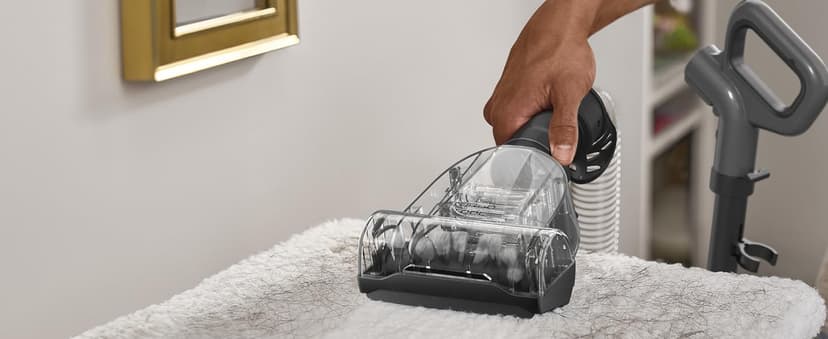 Hoover Rewind Pet Upright Bagless Vacuum Cleaner for Carpet and Hard Floors, Automatic Cord Rewind, Above Floor Cleaning Corded Vacuum Cleaners for Home Use, Gray