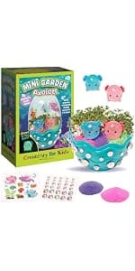 Creativity for Kids Mini Garden: Mermaid Terrarium Kit - Mermaid Gifts for Girls, Crafts and Toys, Holiday Stocking Stuffers for Kids (Ages 6+)