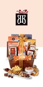 Gift Basket with Assorted Sweets, Cookies and Nuts