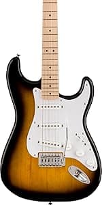 Squier Affinity Series Stratocaster Packs Electric Guitar, Charcoal Frost Metallic, Laurel Fingerboard