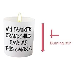 BFJLIFE Gifts for Grandma Grandpa Funny Novelty Unique Christmas Fathers Day Birthday Gifts for Grandpa Grandma Grandparents Lavender Scented Soy Candle