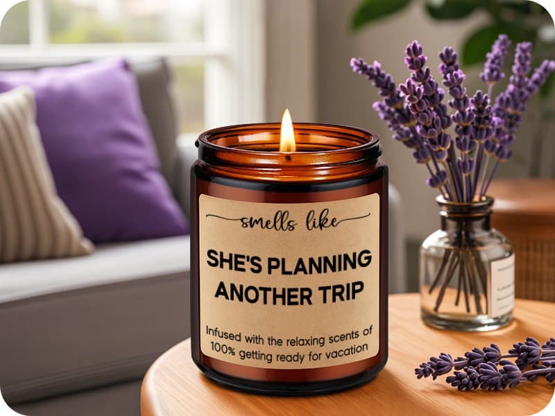 Cool Gifts for People Who Travel, Girls Trip, Funny Christmas, Birthday Gifts Ideas for Travelers Women, Mom, Couple, Her LEADO Travel Candle, Travel Gifts for Women, Traveling, Gifts for Travelers B0D3F1GP3C