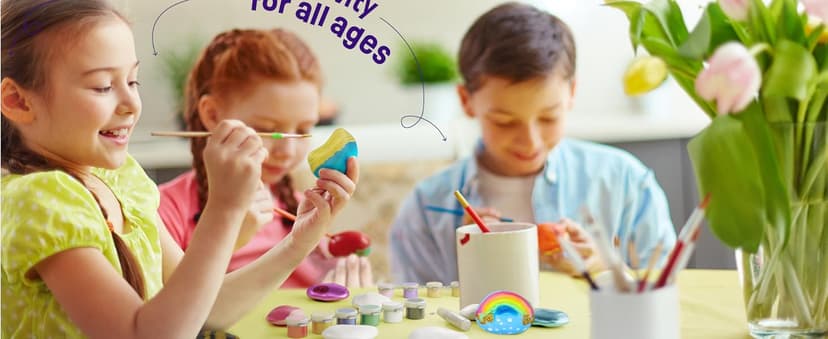 Dan&Darci Kids Rock Painting Kit - Glow in The Dark - Arts & Crafts Gifts for Boys and Girls Ages 6-12 - Craft Activities Kits - Creative Art Toys for 6, 7, 8, 9, 10, 11 & 12 Year Old Kid