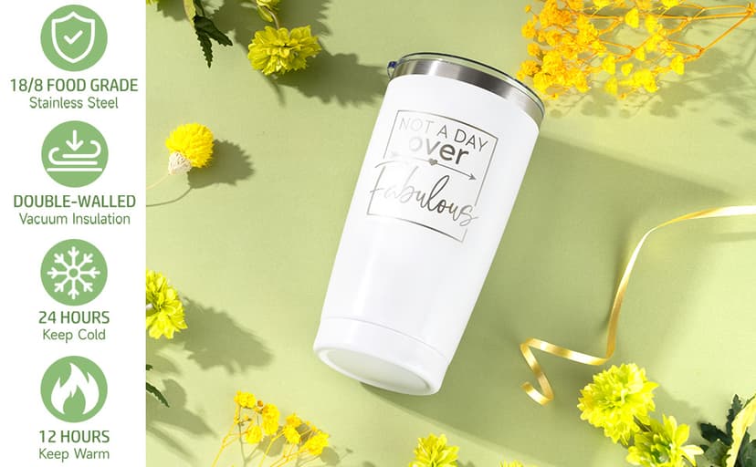 Birthday Gifts for Women Self Care Friendship Gifts, Vanilla Relaxing Spa Gifts Basket Care Package w/ Luxury Flannel Blanket 20 Oz Tumbler, Unique Mothers Day Gift Idea for Mom Her Friend Sister Wife