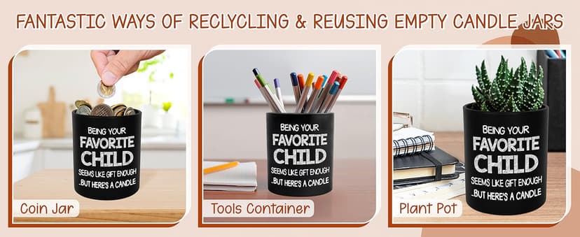 TEEZWONDER Birthday Gifts for Mom - Favorite Child Scented Candle Vanilla Lavender 10 oz - Christmas Funny Gifts for Mom Dad from Daughter Son, Grandma Grandpa Gift Ideas, Candle for Parents