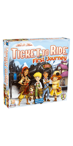 Asmodee Ticket to Ride First Journey Board Game - Fun and Easy for Young Explorers! Train Strategy Game, Family Game for Kids & Adults, Ages 6+, 2-4 Players, 15-30 Min Playtime