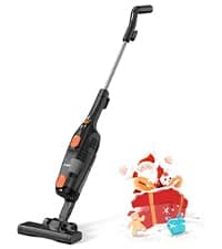Candy Corded Stick Vacuum Cleaner, Powerful Suction Handheld Vacuum with One-Click Dust Disposal, 3-in-1 Use for Hard Floor, Ceramic Tile, 0.8 Liters Capacity, Easy Clean