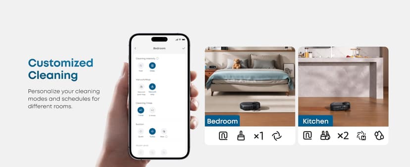 eufy Robot Vacuum E28, Portable Carpet for Deep Cleaning, HydroJet System with Roller Mop, All-in-One Robot Vacuum and Mop Combo, 20,000 Pa Suction, Zero-Tangling, Corner-to-Edge Cleaning (Upgraded)