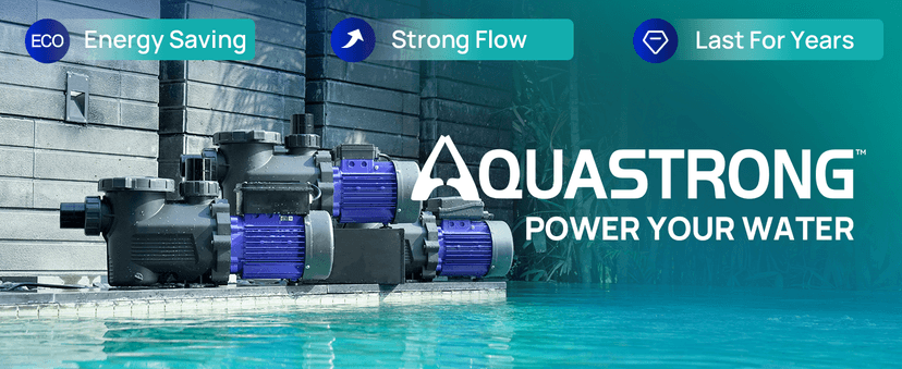 Aquastrong In/Above Ground Pool Pump High Flow Self Primming Swimming Pool Pump,Glossy Black