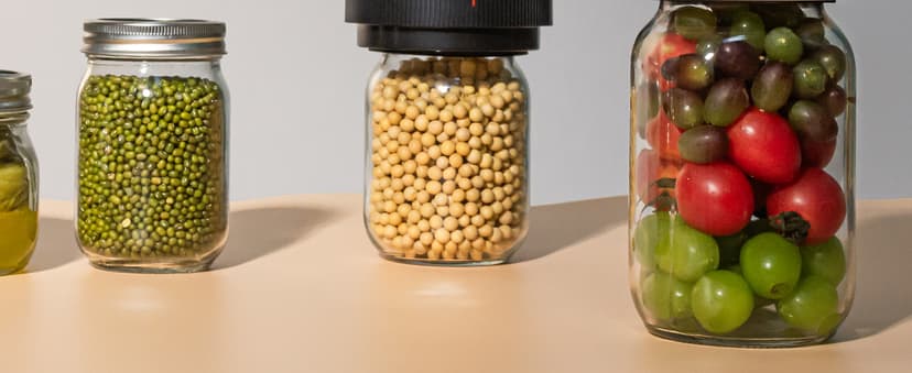 Electric Mason Jar Vacuum Sealer - Automatic Mason Jar Vacuum Sealer Kit, Vacuum Sealer for All Mason Jars With Regular Lids/Wild Mouth Lids, A Must-Have Tool for Canned Foods/Pantry etc