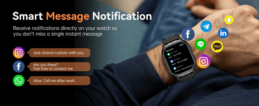 Smart Watch for Men Fitness Tracker: Waterproof Military Digital Mens Watches Running Make Answer Call Smartwatch Android Phone iPhone Samsung Compatible Sleep SpO2 Heart Rate Monitor Step Pedometer