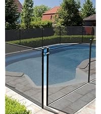 GraveeLife 4 ft x 108 ft Fence for Inground and Above Ground Pool, Mesh Pool Safety Fence with Stainless Steel Feet Outdoor Swimming Backyard Garden Pool Fencing, Black