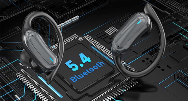 TRAUSI Wireless Earbuds, Bluetooth 5.4 Headphones, True Wireless Stereo Earphones with Noise Cancelling Mic, IPX7 Waterproof, Comfort Fit and Fast Charging Ear Buds (Black)