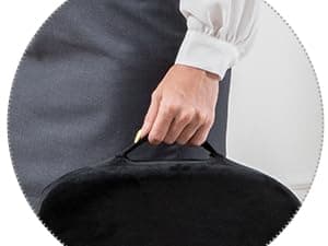 SAIREIDER Seat Cushion and Lumbar Support Pillow for Office Chair, Memory Foam Car Seat Cushions Back Support Pillows, Help Relieve Pain of Back, Lumbar, Tailbone and Sciatic Nerve(Black)
