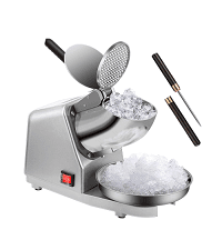 VIVOHOME Commercial Ice Crusher Shaver with Four Blades, Electric Snow Cone Maker Machine, 350W Shaved Ice Machine with Safety Switch for Both Home and Commercial Use, 660lbs/hr