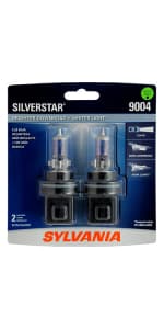 SYLVANIA - 9003 XtraVision - High Performance Halogen Headlight Bulb, High Beam, Low Beam and Fog Replacement Bulb (Contains 2 Bulbs)