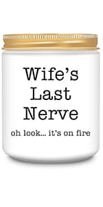 Homsolver Dad Gifts from Daughter Son, Gift for Dad Who Wants Nothing, Birthday Fathers Day Christmas for Stepdad Adoptive Father, Dad's Last Nerve Sandalwood Scented Candle