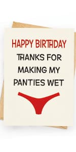 Funny Birthday Card & Gifts for Husband Boyfriend Him, Happy Anniversary Card & Gifts, Valentine Day