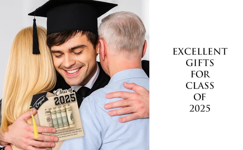 Congrats Graduation Money Holder 2025, Wooden Graduation Money Cash, Class of 2025 Graduation Gifts for Her, Him, Senior College University Graduates Gifts