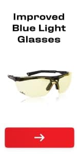 NoCry Blue Light Blocking Safety Glasses Over Eyeglasses with 100% UV Protection — UV Light Protection with Anti-Fog & Anti-Scratch Lenses; ANSI Z87.1 Certified — Adjustable Temples with Anti-Slip Tip