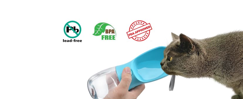 Feeding & Hydration | Travel Water Bowl | Portable Pet Dispenser | Dog Gifts | Puppy Essentials | for Hiking Camping Beach Cibaabo Dog Water Bottle Portable with Food Container & Filter for Travel B09F5ZYV7M