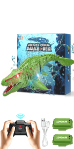 2.4GHz Remote Control Mosasaurus Dinosaur Swimming Pool High Simulation Toys, RC Boat Lake Bathroom 8-12 Years Boys Girls Christmas Halloween Tricky Birthday Gift