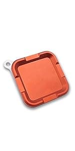 Cling Fishing Products Mag Grab® Mini – Compact Magnetic Fly Holder & Organizer for Anglers (Rising Dun, Orange)