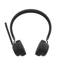 Lenovo Wireless VoIP Headset Teams Certified, Noise-Canceling Mic, Bluetooth 5.3 Multipoint, USB-A Receiver, 31-Hour Talk & 60-Hour Playback, Lightweight Over-Ear Design, Replaceable Earcups