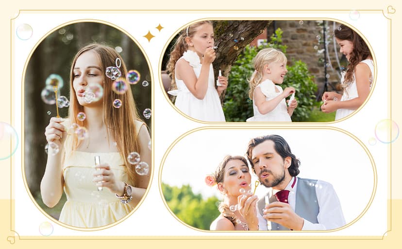 Shappy 100 Pcs Wedding Bubble Bulk Wedding Party Favors Bubble Wand for Guests Send Off with Stickers for Bridal Shower Anniversaries Celebration Goody Bag Stuffers Filler (Gold Heart)