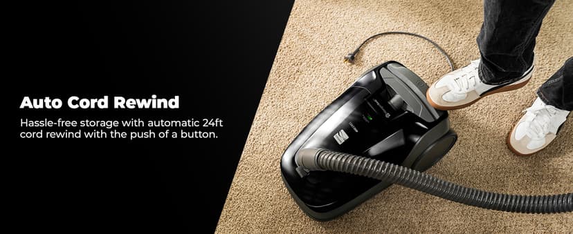 Kenmore BC3006 400 Series Pet Friendly Lightweight Bagged Canister Vacuum Cleaner 2-Motor Design with Hair Eliminator Brushroll, HEPA Filter, LED Headlight, Extended Wand and Auto Cord Rewind