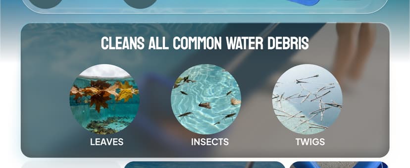 Lime Ultra-Durable Pool Skimmer Net – Deep Fine Mesh for Efficient Leaf & Debris Cleaning, Fits Standard Pool Poles (Net Only, No Pole)