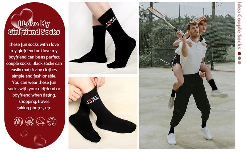 Moyel Husband Boyfriend Gift Ideas Funny Cool Socks for Men, Romantic Gifts for Anniversary, Valentine's Day, Birthday