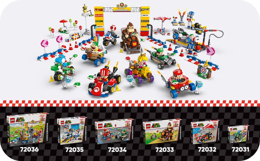 LEGO Super Mario: Mario Kart Standard Kit - Collectible Toy Building Set for Kids, Boys and Girls, Ages 7+ - Nintendo Mario Kart Toy for Fans - Gift Idea for Birthdays - 72032 B0DJ199XBY