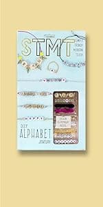 STMT D.I.Y. Hand Stamped , DIY Personalized Stamp Jewelry, Great Teenage Birthday Gift, Unique Handmade Jewelry & Name Plates, Bead Kits for Kids, Teens & Adults Ages 14+