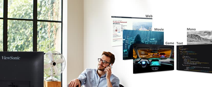 ViewSonic VA2256-MHD 22 Inch 1080p Monitor, IPS Display with FreeSync for Smooth Home and Office Viewing, HDMI, DisplayPort, and VGA Inputs
