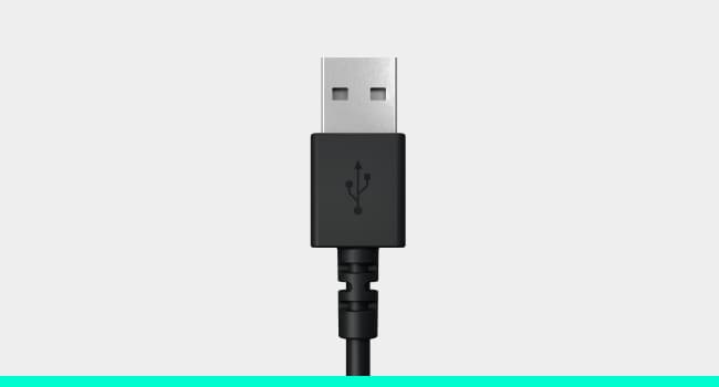 Logitech H390 Wired Headphones with Mic, USB-A Headset with Microphone for PC, Noise Cancelling Microphone for Video Meetings, Music, Gaming - Black