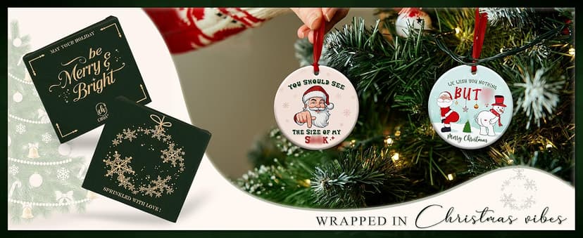 Neighbor Christmas Ornament 2025 - Thoughtful for Neighbors, Meaningful Keepsake Tree Decoration, Thank You Xmas Ornament, Unique Neighbor Gift Idea for Home Décor