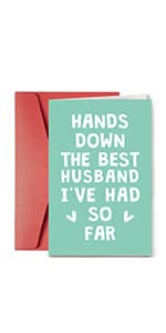 SuperShunhu Groom's Wedding Vows Card - Husband, To My Groom, To My Husband