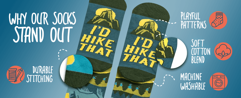 Lavley Funny Golf Socks - Fun gift for golfers - Unisex one size fits most - Great for birthdays or stocking stuffers