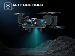 LM19-A Drone with HD Camera for Beginners, WiFi Live Video Remote Control Airplane, Easy & Ready to Fly RC Plane, RC Quadcopter Gift Toy for Boys, Girls age 14& Adults, 2 Batteries (Dark Blue)