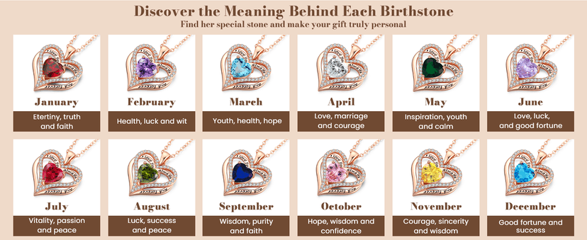 Gifon S925 Sterling Silver Necklace for Women, Wife Jewelry Rose Gold, Mom Birthday Valentines Mothers Day Gifts, Girlfriend Necklaces, Daughter Heart Jewel, Anniversary for Her