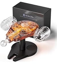 Birthday Gifts for Men Dad, Kollea Gun Whiskey Decanter Sets for Men, Shot Glass, Funny Gift Idea for Him Brother, Liquor Dispenser for Bar, Alcohol, Anniversary, Christmas, Military Present, Cave