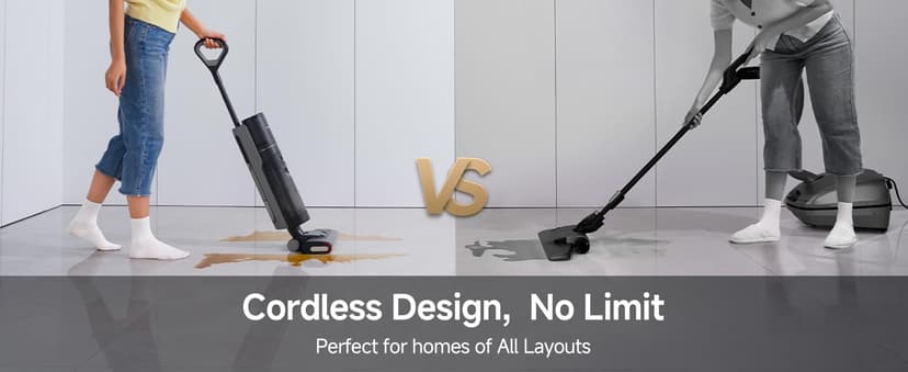 DREAME G10 Pro Wet Dry Vacuum Cleaner, Vacuum Mop All in One with Auto Self-Cleaning, Floor Cleaner Machine for Hard Floor, 35 Mins Runtime, Edge Cleaning, Self-Propelled Vacuum Mop Combo