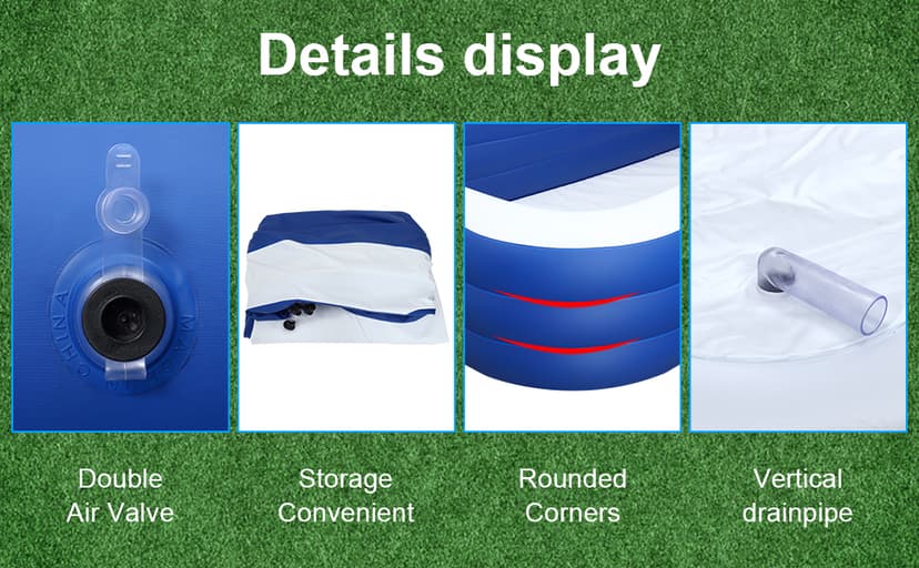 Inflatable Pool for Kids and Adults, 120" X 72" X 22" Oversized Thickened Family Swimming Pool for Toddlers, Outdoor, Garden, Backyard, Summer Water Party