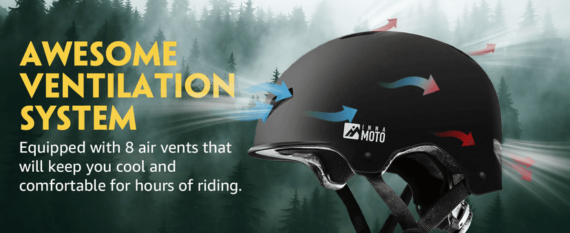 Skateboard Helmet for Adults - Adjustable Certified Safety Adults Helmet for Skateboarding Bike Bicycle Scooter Cycling Skate Skating Multisport Helmets for Women Men Boys Girls Kids Youth